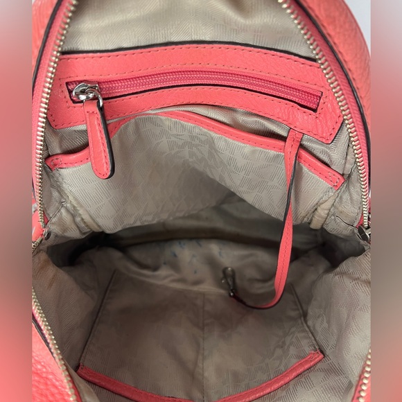 Michael Kors Rhea Backpack Studded Leather Coral Pink Grapefruit 30S5SEZB5L - Picture 9 of 16
